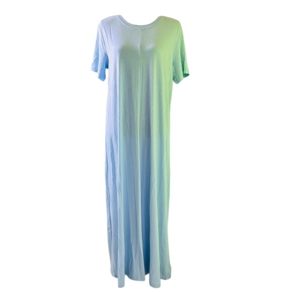 H&M Dresses & Skirts - H&M Women’s Blue oversized Short Sleeve Maxi Dress Small